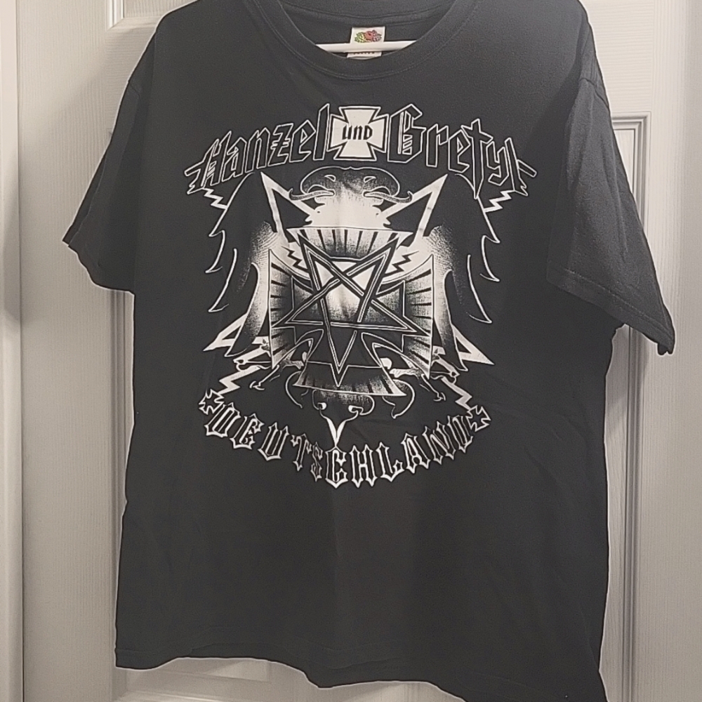 Vintage T Shirt 90's Hanzel And Gretyl Industrial Metal Band From NYC